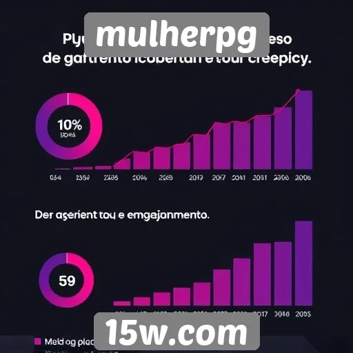 Estatísticas de acesso e engajamento no MulherPG